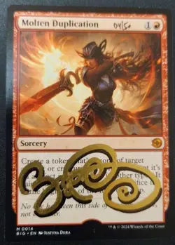 MTG Artist Proof Justyna Dura / Molten Duplication BIG AP Magic the Gathering - Image 2