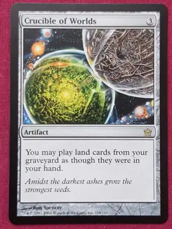 Magic The Gathering FIFTH DAWN CRUCIBLE OF WORLDS artifact card MTG - Image 1