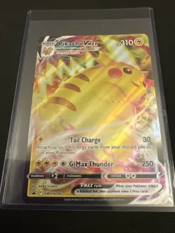 Pokemon TCG Pikachu VMAX Promo Sword & Shield SWSH286 Jumbo Card Holo - Image 1
