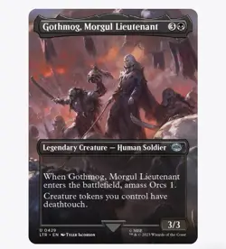 Gothmog, Morgul Lieutenant (Foil Borderless) Lord of the Rings (LTR) -MTG #429 - Image 1