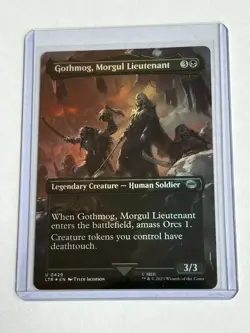 Gothmog, Morgul Lieutenant (Foil Borderless) Lord of the Rings (LTR) -MTG #429 - Image 3