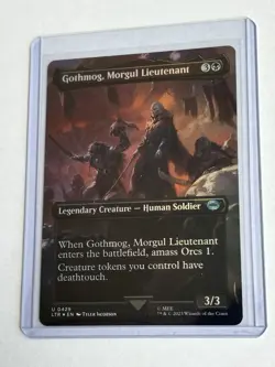 Gothmog, Morgul Lieutenant (Foil Borderless) Lord of the Rings (LTR) -MTG #429 - Image 4