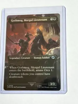 Gothmog, Morgul Lieutenant (Foil Borderless) Lord of the Rings (LTR) -MTG #429 - Image 5