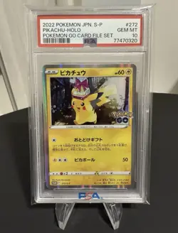 Pikachu PSA 10 Holo 272/S-P Promo Pokemon Go Card File Set Japanese - Image 1