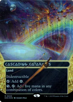Cascading Cataracts (0005) (Borderless) Foil Edge of Eternities: Stellar Sights - Image 1
