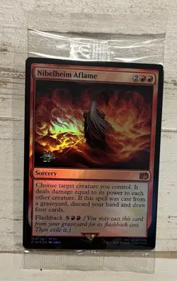 Nibelheim Aflame Final Fantasy FOIL - STAMPED PRERELEASE PROMO - STILL SEALED!!! - Image 4