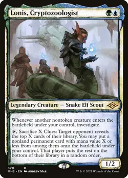 FOIL Lonis, Cryptozoologist Modern Horizon 2 Magic MTG Legendary Creature (370) - Image 1