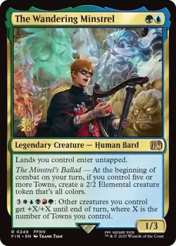 MTG - 1x -The Wandering Minstrel - Foil Pre-Release Sealed - Final Fantasy - Image 1