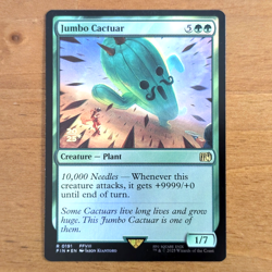 Jumbo Cactuar - Pre-release Foil Stamped Promo - Final Fantasy MTG - Image 1
