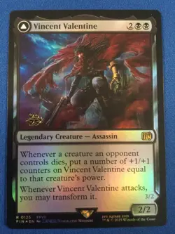 Vincent Valentine Final Fantasy FOIL Prerelease Promo - NM - Image 1