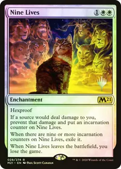Magic The Gathering MTG NINE LIVES FOIL Core Set 2021 Promos NM Near Mint - Image 1