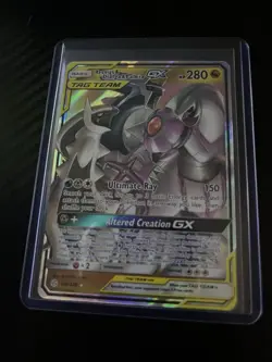 Arceus & Dialga & Palkia GX Tag Team Pokemon Card 156/236 Holo Rare - Image 1