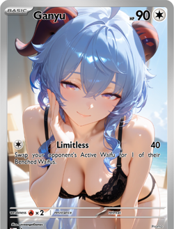 LoveangelGames-Season 2- Custom Card- Waifu Universe- Ganyu Limitless - Image 1