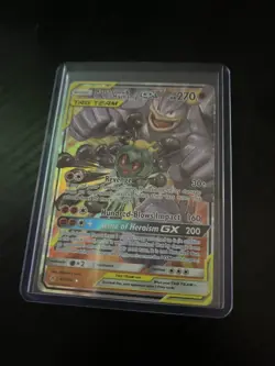Pokemon Tag Team GX Card Mega Lucario & Machamp Trading Card - Image 1