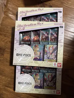 One Piece Trading Card Game: Illustration Box Volume 2 Sealed Lot of 3 - Image 1