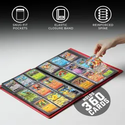 Red Card Storage Binder for Trading Cards - 20 Pages, High Capacity, Durable - Image 5