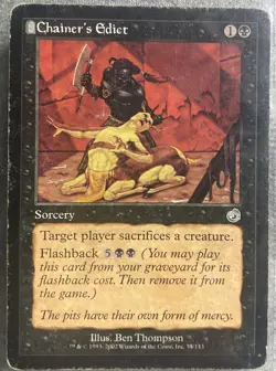 MTG Chainer's Edict Torment 57/143 Regular Uncommon - Image 1