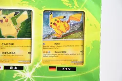 Pokemon Card Pikachu World Collection Set of 9 Green PCG Japanese creased USED - Image 5