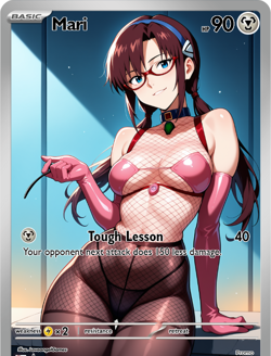 LoveangelGames-Season 2- Custom Card- Waifu Universe- Mari Lesson - Image 1