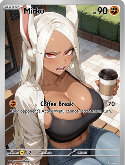 LoveangelGames-Season 2- Custom Card- Waifu Universe- Mirko Coffee - Image 1