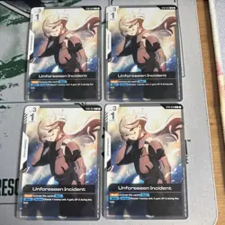 GUNDAM Card Game UNFORESEEN INCIDENT ST01-014 x 4 BANDAI English - Image 1