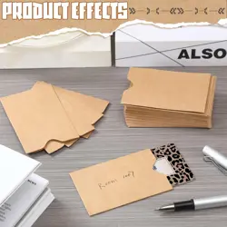 500 Pack Card Sleeves 2.4x3.5 Inch Paper Key Card Holders Envelopes for ID Gift - Image 4