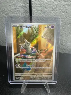 Mimikyu SVP 075 Full Art Holo Black Star Promo Pokemon Card Paldean Fates NM - Image 1