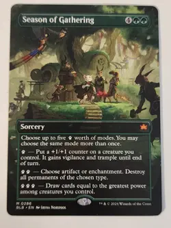 MTG Season of Gathering Borderless Bloomburrow #286 Mythic NM - Image 1