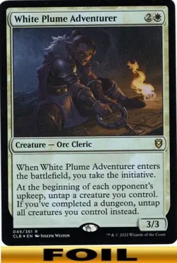 1x - White Plume Adventurer - FOIL - Commander Legends: Baldur's Gate - NM MTG - Image 1