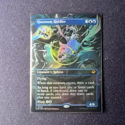 MTG Quantum Riddler [Borderless FOIL] - [NM] Edge of Eternities Mythic - Image 1