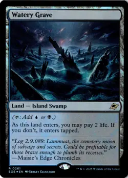 Watery Grave Foil Edge of Eternities 261 NM MTG - Image 1