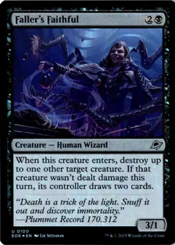 Faller's Faithful Foil Edge of Eternities 100 NM MTG - Image 1