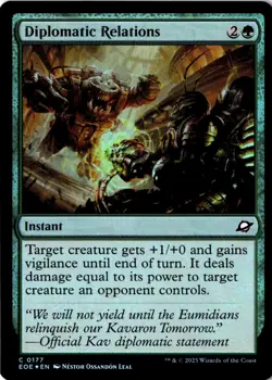 Diplomatic Relations Foil Edge of Eternities 177 NM MTG - Image 1