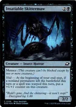 Insatiable Skittermaw Foil Edge of Eternities 108 NM MTG - Image 1