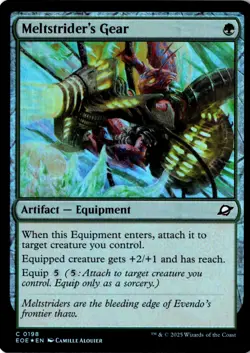 Meltstrider's Gear Foil Edge of Eternities 198 NM MTG - Image 1
