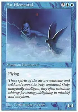 Air Elemental - Medium Play MTG 5th Edition - Image 1