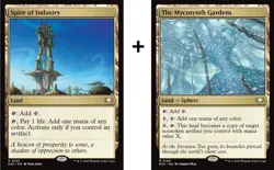 1x - Spire of Industry + The Mycosynth Gardens - CMR: Edge of Eternities - MTG - Image 1