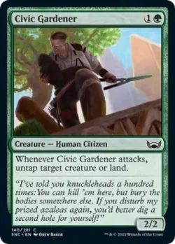 Civic Gardener -Foil Medium Play MTG Streets of New Capenna - Image 1