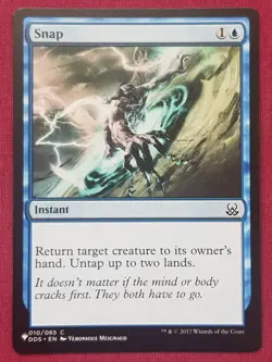 Magic The Gathering MYSTERY BOOSTER MB1 SNAP blue card MTG - Image 1