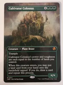 1x MTG Cultivator Colossus (Borderless) - Innistrad Remastered (INR) #317 - Image 1