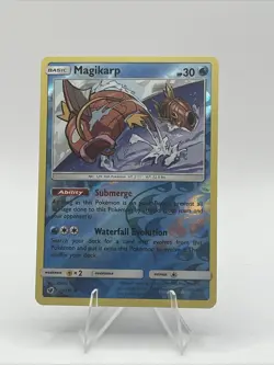 Pokemon TCG SM - Crimson Invasion Magikarp #17/111 Reverse Holo NM - Image 1