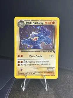 Pokemon Dark Machamp Team Rocket 10/82 1999 HOLO LP-MP - Image 1