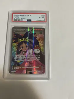 Full Art Iris 101/101 PSA 6 2013 Pokemon B & W FA/IRIS PLASMA BLAST - Image 1