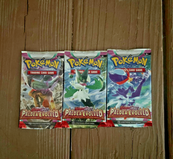 Pokemon TCG: Scarlet and Violet Paldea Evolved x3 Booster Packs-FACTORY SEALED - Image 1