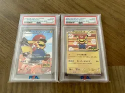 2016 PSA 10 Pokemon Mario Pikachu Promo XY JPN Holo FA Set #293 and #294 - Image 1