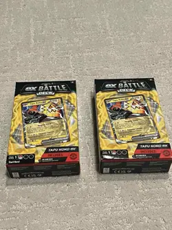 Lot of (2) Pokemon TCG EX Battle Deck Tapu Koko ex Lightning from the Sky - Image 1