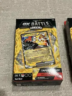 Lot of (2) Pokemon TCG EX Battle Deck Tapu Koko ex Lightning from the Sky - Image 2