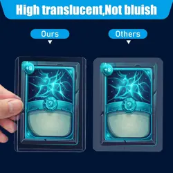 3x4 Collector Playing Hard Trading Cards Sleeves Plastic Case Cover Clear - Image 5