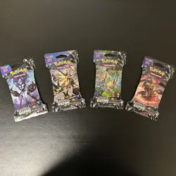 Pokemon Ultra Prism Sleeved Booster Pack - Sun & Moon - Complete Set X 4 NFS - Image 1