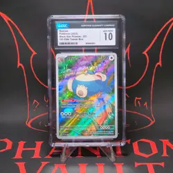 CGC 10 Snorlax 051 SVP Pokemon Card 151 English Black Star Promo GEM MINT TCG - Image 1